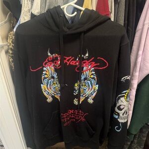 Ed Hardy Black Dragon Art Sweatshirt